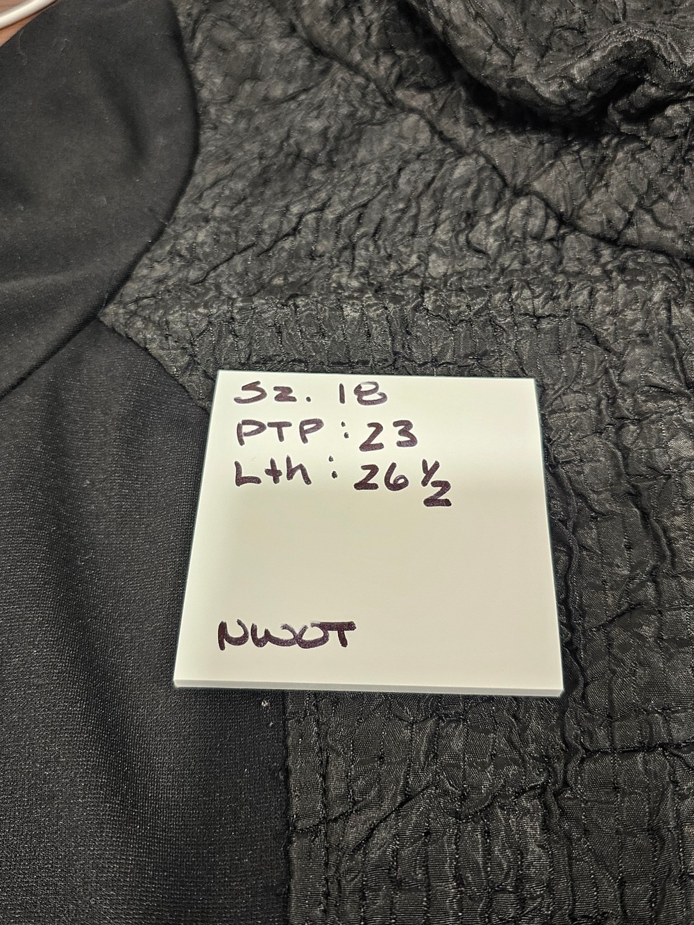 Hammock & Vine Textured Black Cowl Neck Jacket 18 Avant Garde ArtToWear Minimal - Picture 16 of 16